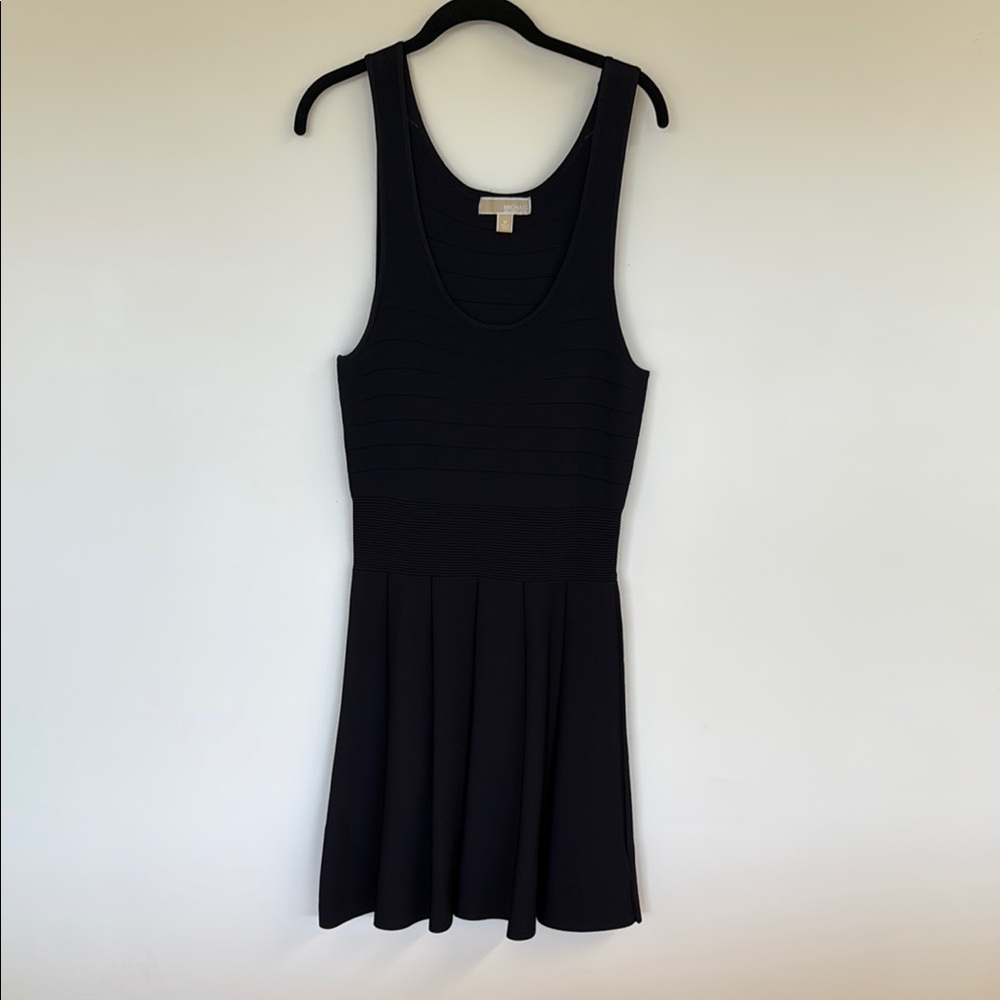 Michael Kors Black Sleeveless Peplum Mini Dress